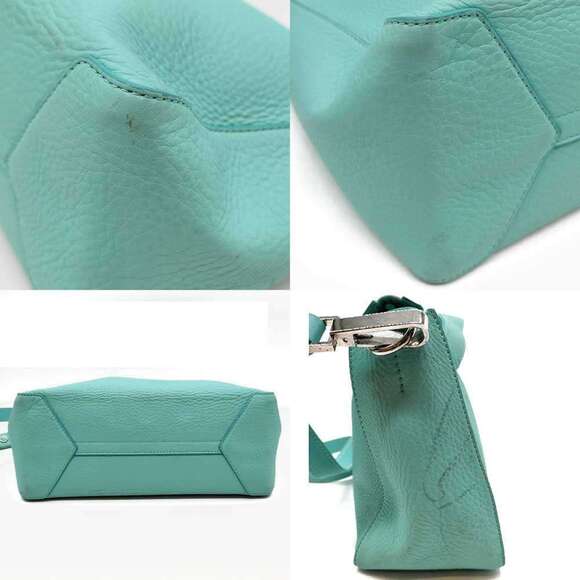 Tiffany & Co. shoulder bag in blue leather - Picture 3 of 6